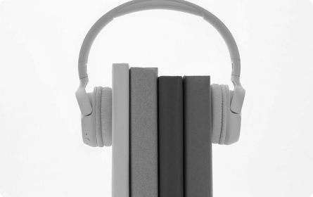 Headphone book holder